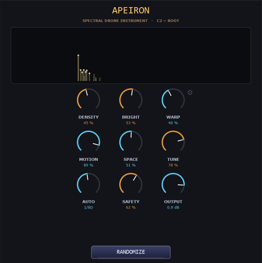 Apeiron - generative additive drone engine