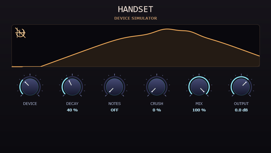 Handset - lo-fi device and speaker simulator