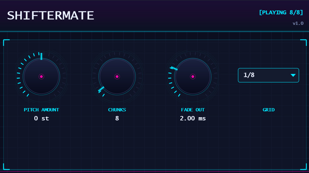 ShifterMate VST3 plugin interface